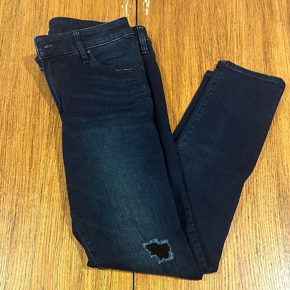 EXPRESS Men’s Dark Skinny Ripped Jeans 29x28